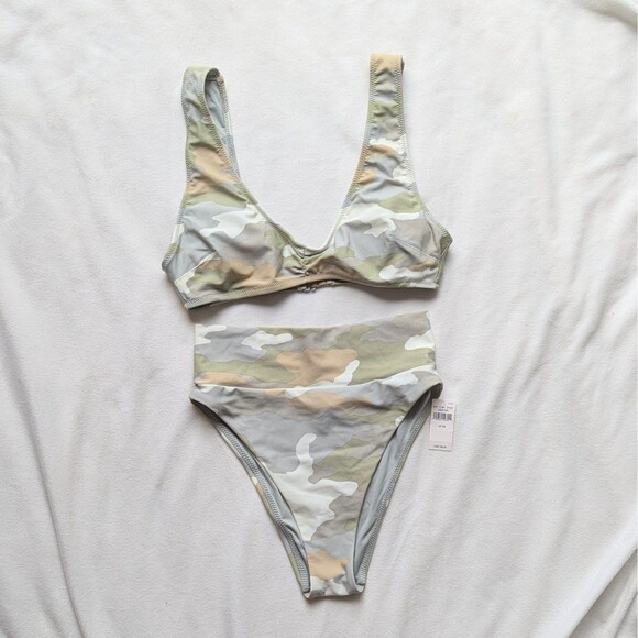 aerie Other - Aerie American Eagle Camouflage Bralette High waisted Cheeky Bikini Swimsuit
